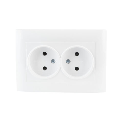 Gniazdo podwójne VCX WESA LC 14 Biały