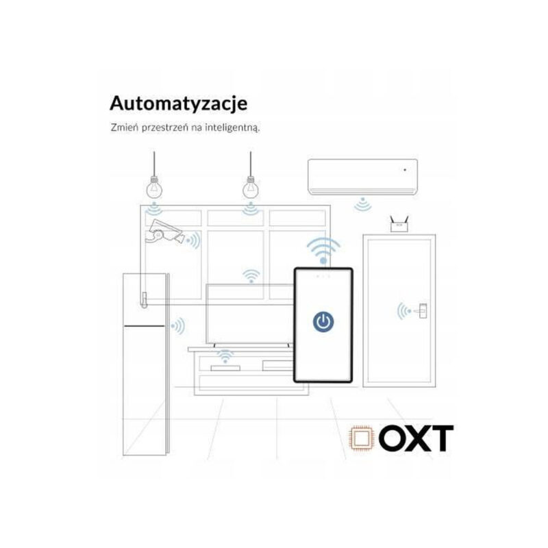 Moduł OXT przekaźnik 1 obwód pomiar 16A WIFI TUYA T220P