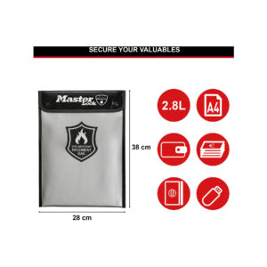 Ognioodporna torba na dokumenty Master Lock FBWLZ0EURHRO