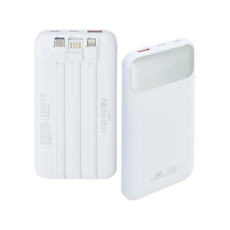 7df2d0f87a1ce33f164761d04aef22ad_original Powerbank Rivacase 10000mAh 22.5W PD 2x USB-C 1x USB-A VA2211 biały + kabel USB-C i Lightning