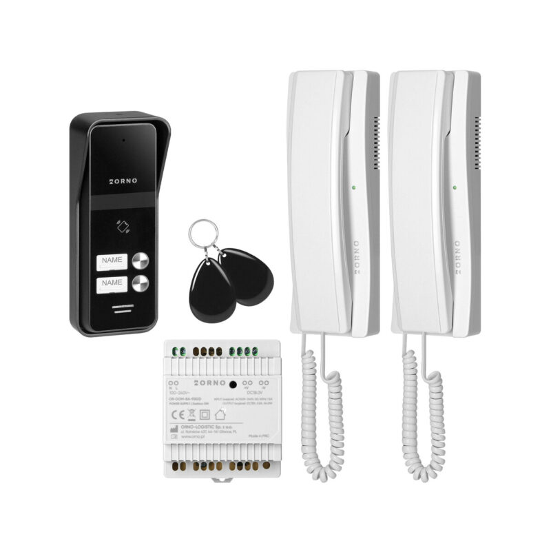 Domofon ORNO OR-DOM-BA-936ZD/W 2-żyłowy/2 rodzinny