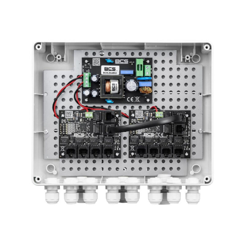 Zestaw do zasilania kamer IP BCS POWER BCS-IP8/Z/E-S