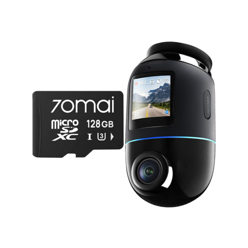 Wideorejestrator 70mai X800 Dash Cam 4K Omni czarny + microSD 70mai 128GB