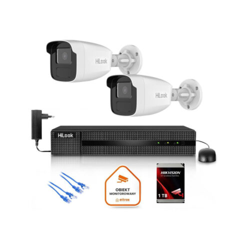 Zestaw monitoringu Hilook 2x kamera IPC-B440H(4mm)(C) z dyskiem 1TB