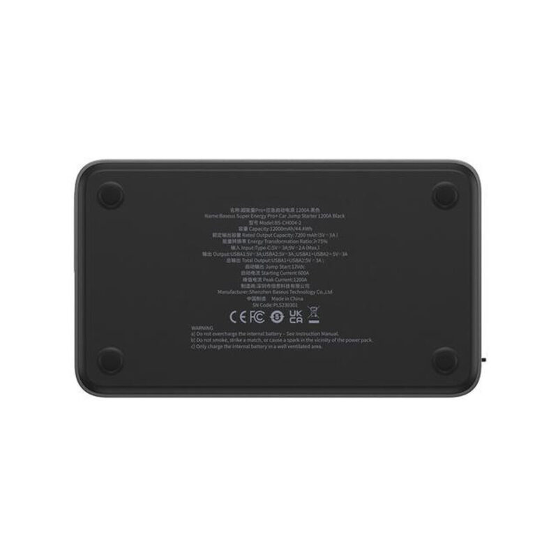 8033537ba6962ae13880e8fa1e104eae_original POWERBANK BOOSTER Baseus Super Jump Starter C00245700111-00 12000mAh 12V 1200A + KABLE KROKODYLKI