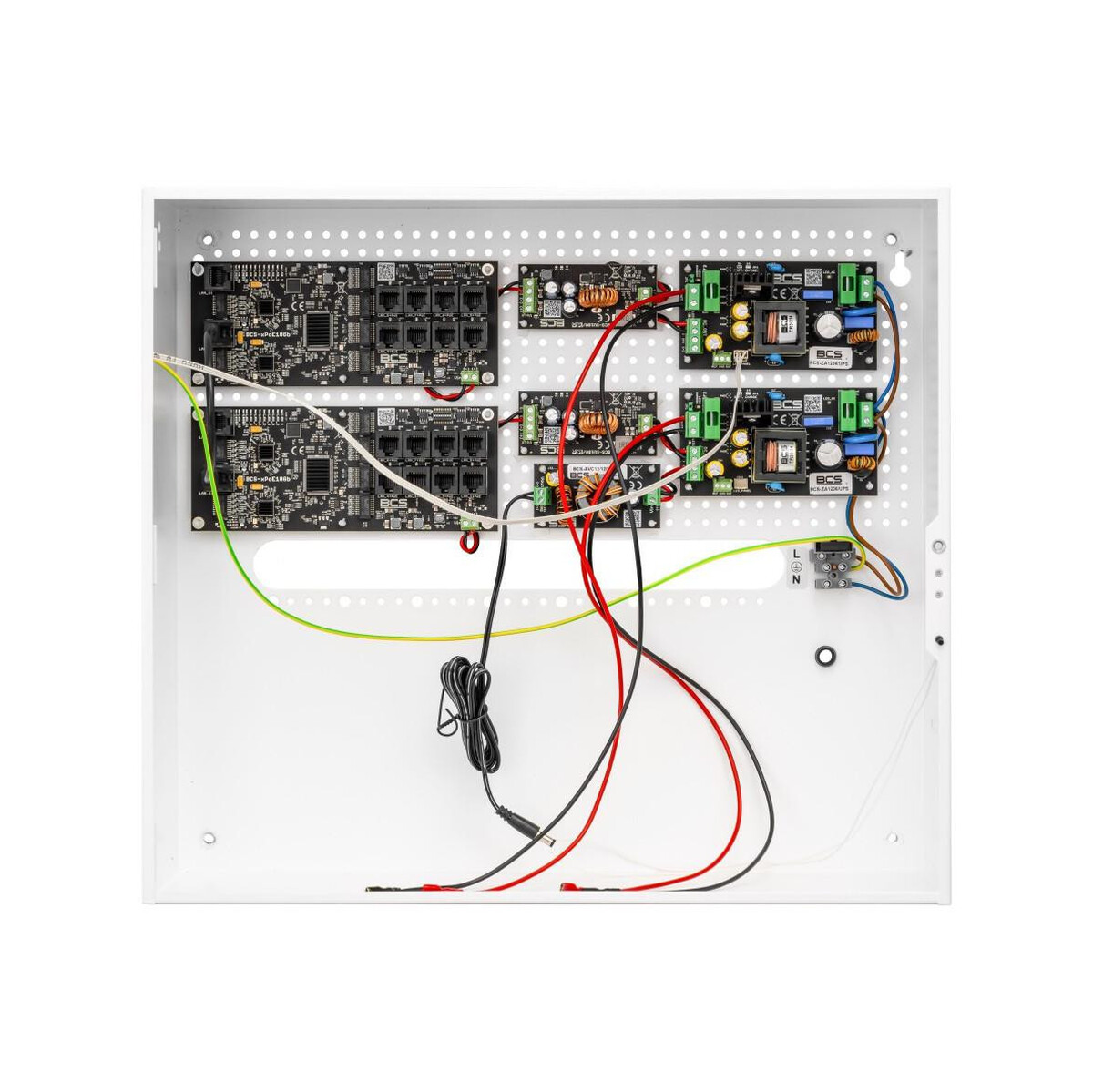 Zestaw zasilania buforowego PoE do 16 kamer i rejestratora BCS POWER BCS-UPS/IP16Gb/E-S