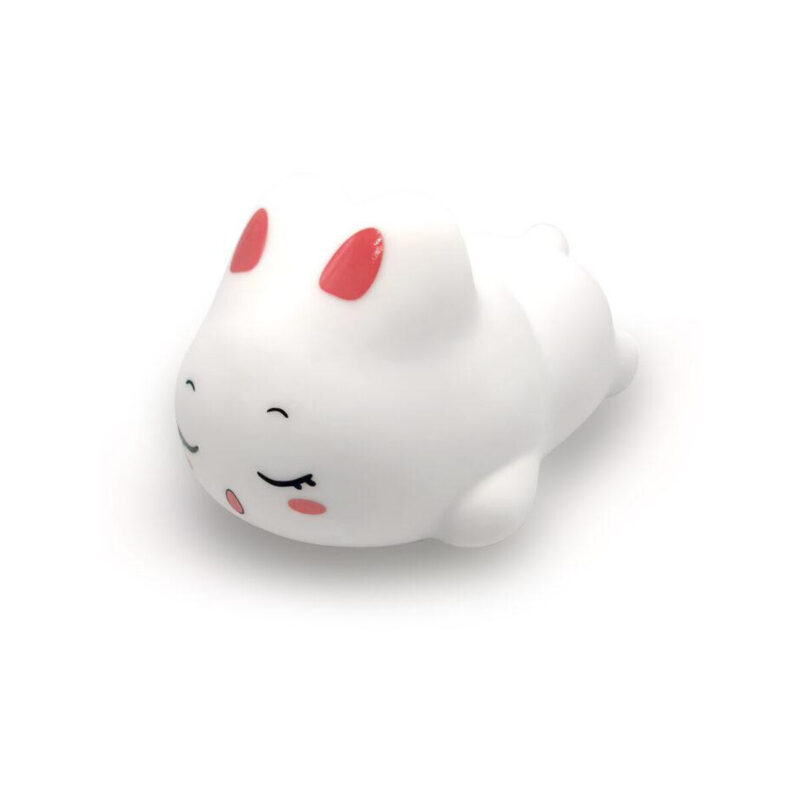 Silikonowa, multikolorowa lampka nocna dla dzieci POKKY (Dreaming Bunny) MT225