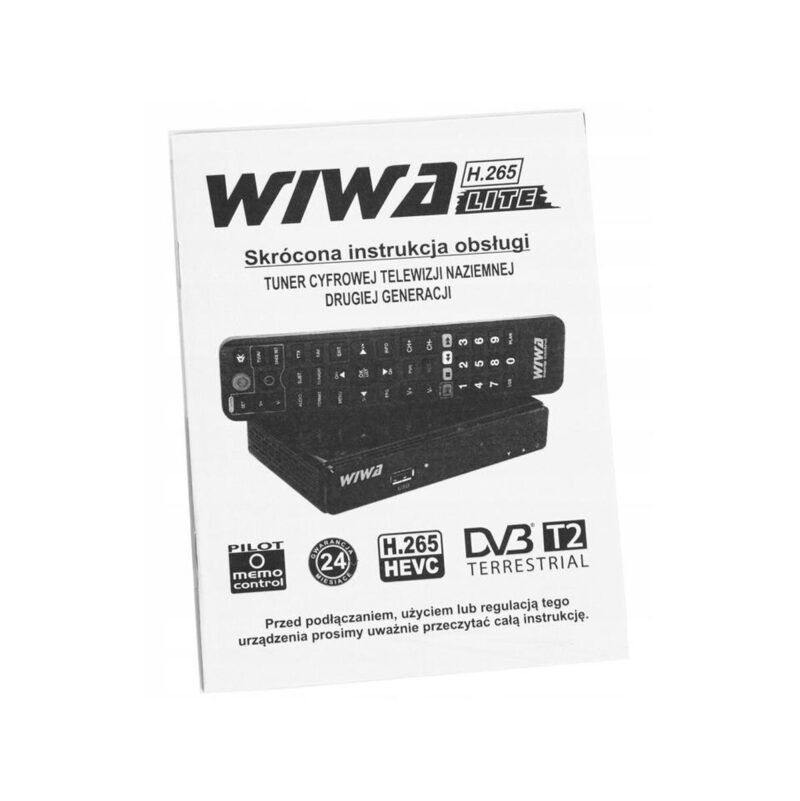 Tuner DVB-T/T2 WIWA H.265 LITE