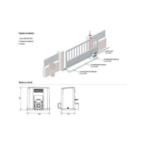 Zestaw Somfy Elixo 3S+ M IO Comfort Pack do 600kg bram przesuwnych