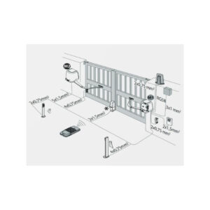 Zestaw BFT VIRGO SMART BT B20 KIT do bram dwuskrzydłowych