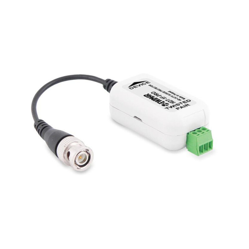 Konwerter UTP / ochrona przeciwprzepięciowa do kamer AHD, HD-CVI, HD-TVI EWIMAR HDT-1F-PRO