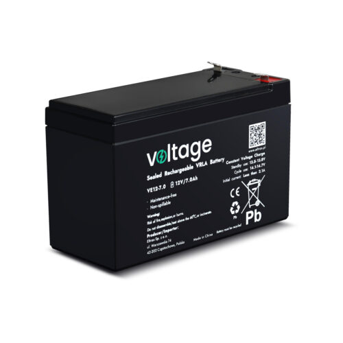 Akumulator AGM Voltage 12V 7Ah VE12-7.0 (Żywotność 6-9 lat)