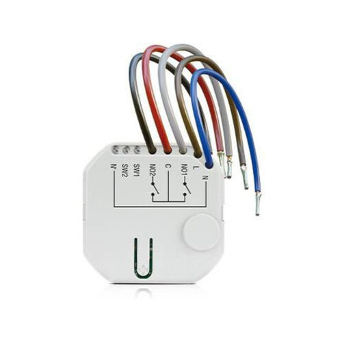 SATEL BE WAVE Bezprzewodowy dwukanałowy sterownik 230 V AC, dopuszkowy Smart CH Relay ASW-210 ABAX2