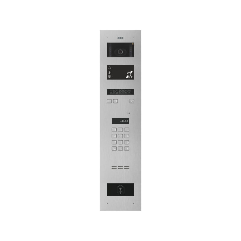 ACO INSPIRO PMR 2+ Centrala Master 1020 lokali LCD, stal nierdzewna