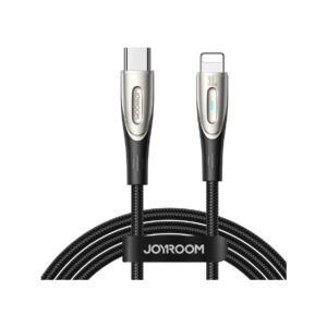 Kabel USB-C / Lightning Joyroom Star-Light Series SA27-CL3 120cm 30W w oplocie czarny