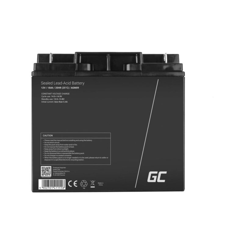 AKUMULATOR AGM Green Cell VRLA 12V 18Ah