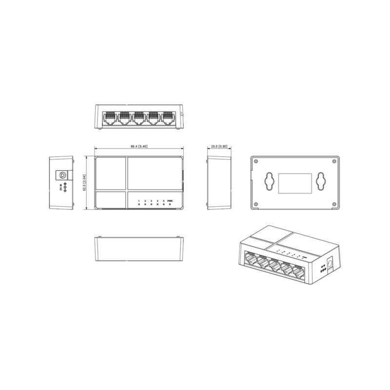 SWITCH DAHUA PFS3005-5GT-L-V2