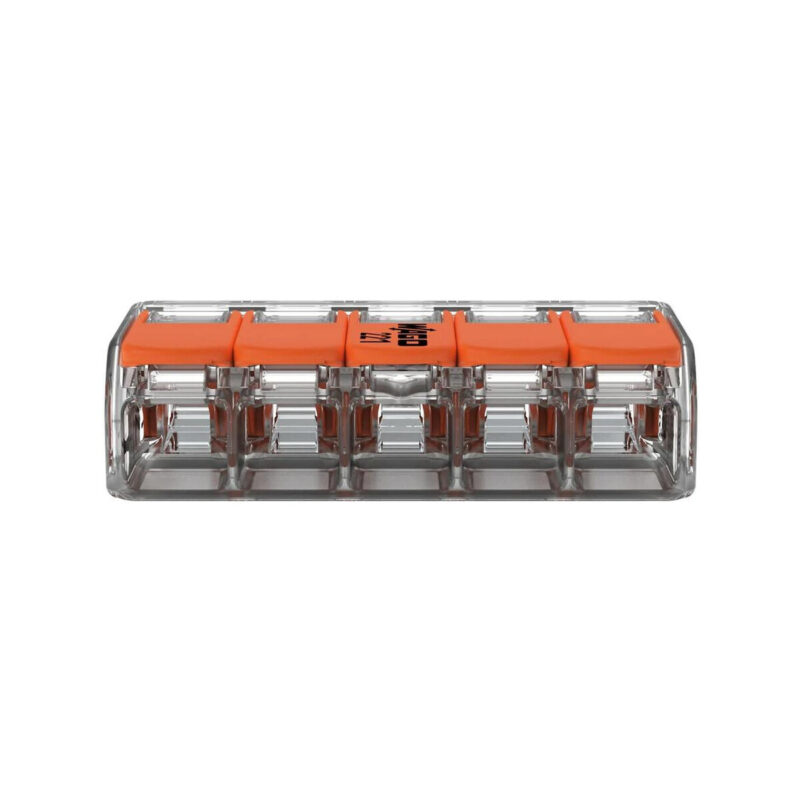 Szybkozłączka uniwersalna LINKA/DRUT 5x 0,2-4mm2 WAGO 221-415 (Paczka 25szt.)