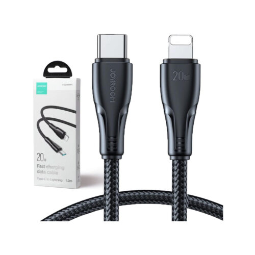 Kabel USB-C / Lightning Joyroom S-CL020A11 120cm 20W w oplocie czarny