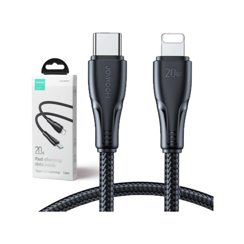 Kabel USB-C / Lightning Joyroom S-CL020A11 120cm 20W w oplocie czarny