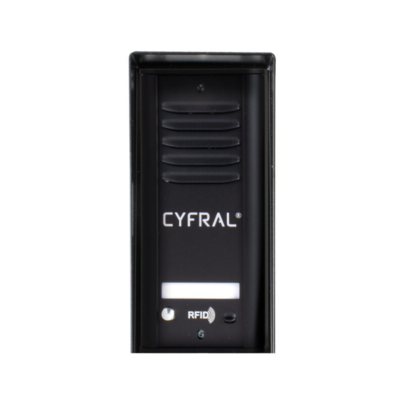 DOMOFON CYFRAL COSMO 1-LOKATORSKI KASETA CZARNA/UNIFON CZARNY