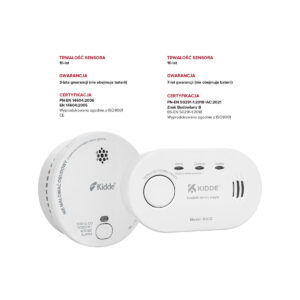 Zestaw 2 czujek KIDDE czadu i dymu