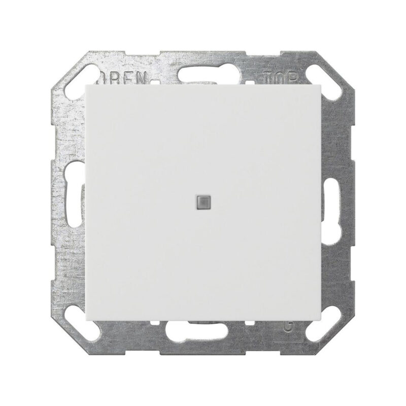 GIRA czujnik przyciskowy 1x KNX/ONE System 55 czysta biel mat 517127