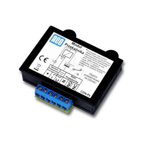 ACO CDN-PK Uniwersalny moduł przekaźnika, podłączenie zwory.