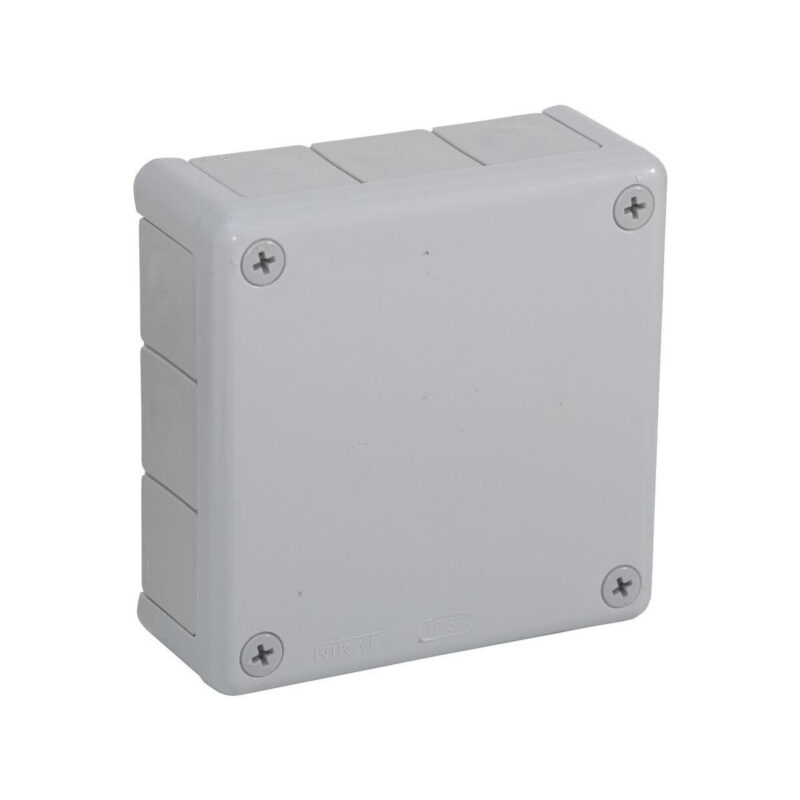 Puszka natynkowa pusta 12 wlotów VIPLAST VP-51 SZARA IP55 118x118x46mm 051-03