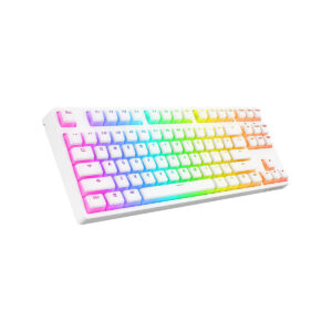 Klawiatura przewodowa Rampage TKL GHOST biały