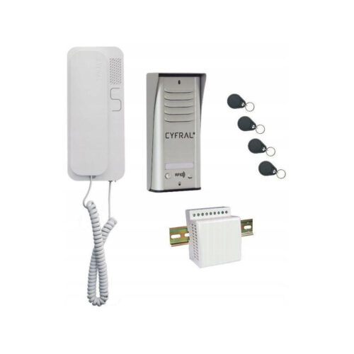 DOMOFON CYFRAL COSMO 1-LOKATORSKI SREBRNY