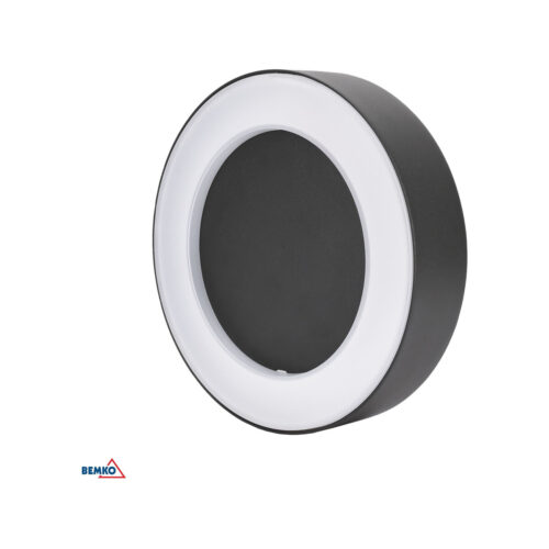 Oprawa elewacyjna VALIT 10W 4000K 850LM IP65 203X45X123MM owalna grafit