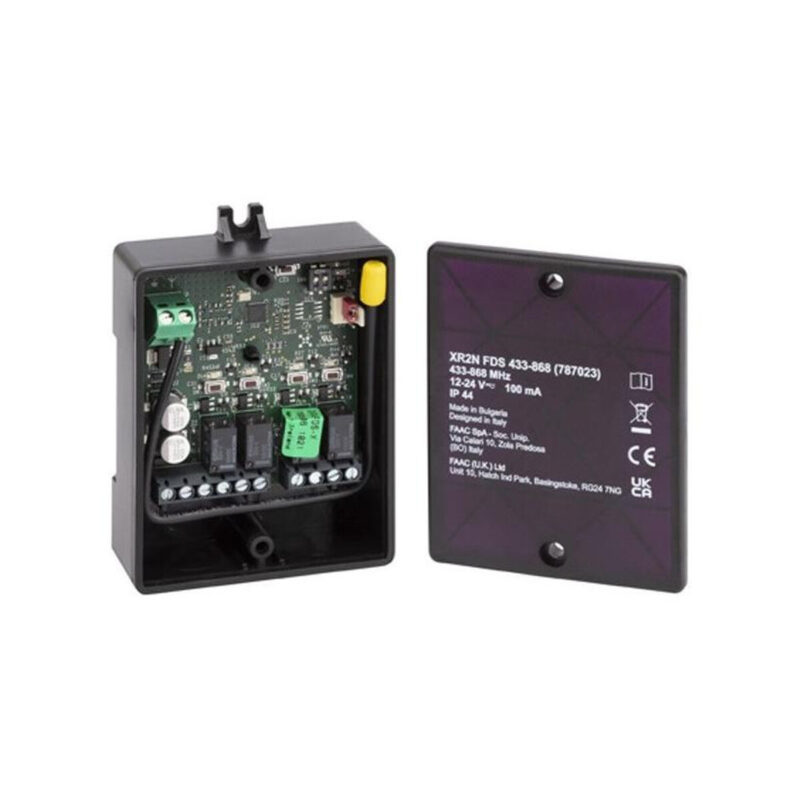 Sterownik/radioodbiornik FAAC XR2N FDS 433-868 2-kanałowy uniwersalny (787023)