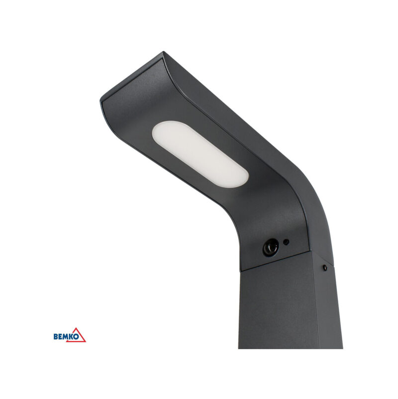 HYBRYDOWY SŁUPEK OGRODOWY LED BEMKO SOLVEO 7W 600LM 3000K/4000K/6500K 80CM IP65 DARK GREY CZ.PIR