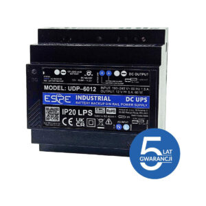 ZASILACZ IMPULSOWY BUFOROWY NA SZYNĘ DIN ESPE UDP-6012 12 V 60 W 5 A