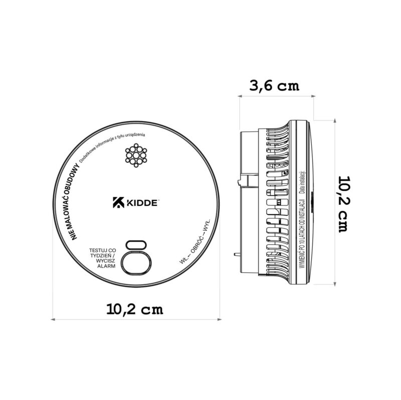 Zestaw 2 czujek dymu KIDDE 2030-DSR3
