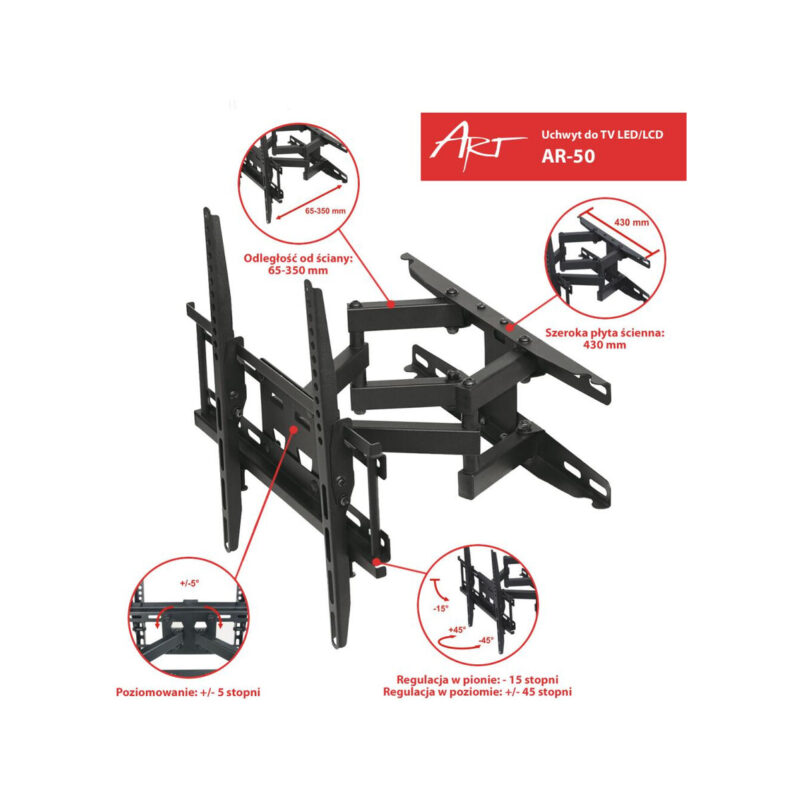 Uchwyt TV ścienny LED/LCD ART 23-60