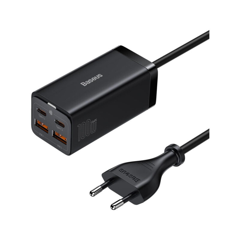 ŁADOWARKA SIECIOWA Baseus GaN 3 Pro Desktop Charger CCGP000101 100W 2x USB-A 2x USB-C PD 3.0 QC 4.0+