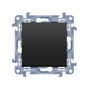 KONTAKT SIMON 10 MODUŁ CZARNY MAT PRZYCISK 1X 1Z SAMOZACISKI 10AX 250V