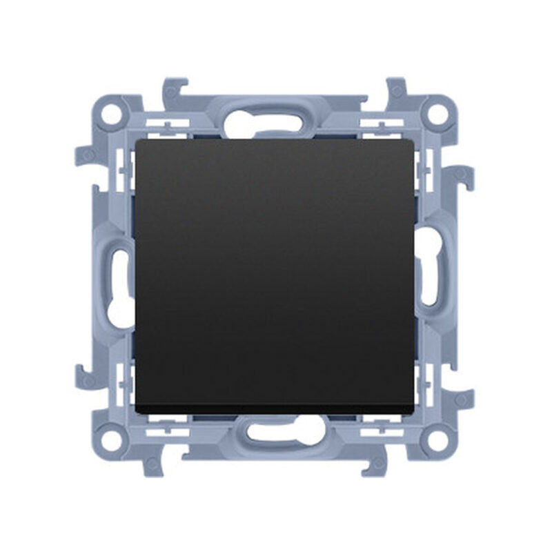 KONTAKT SIMON 10 MODUŁ CZARNY MAT PRZYCISK 1X 1Z SAMOZACISKI 10AX 250V