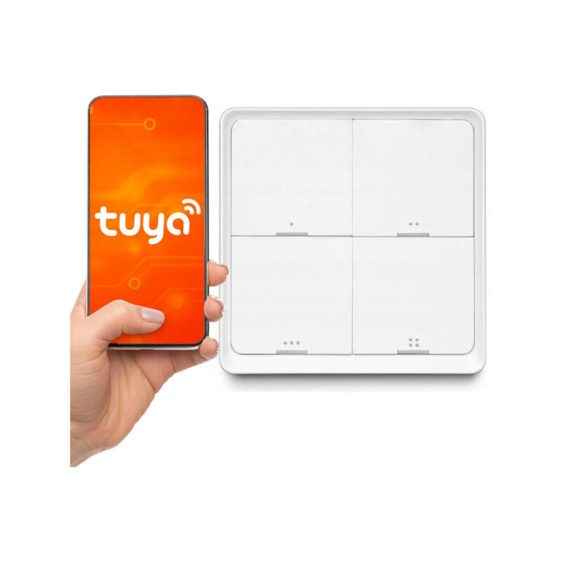 Pilot przycisk ZigBee TUYA SC04 Smart 4 kanały 12 scen