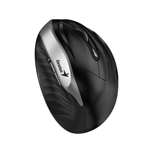 Mysz bezprzewodowa Genius Ergo 8250S czarno-srebrna, 1600DPI