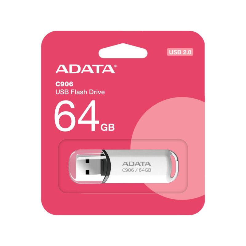 Adata Pendrive C906 64GB USB2.0 biały
