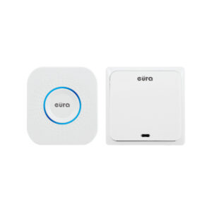 DZWONEK BEZPRZEWODOWY ''EURA'' WDP-82H2bezbateryjny, przycisk (kinetyczny), możliwość rozbudowy