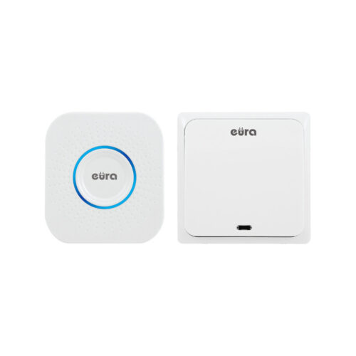 DZWONEK BEZPRZEWODOWY ''EURA'' WDP-82H2bezbateryjny, przycisk (kinetyczny), możliwość rozbudowy