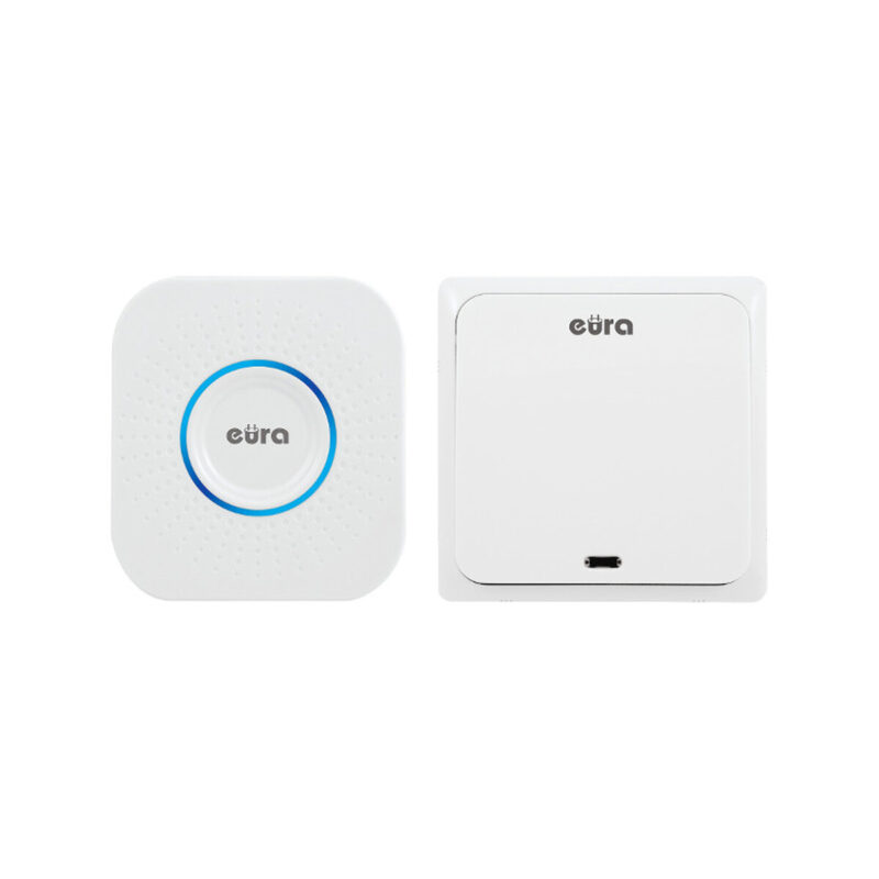 DZWONEK BEZPRZEWODOWY ''EURA'' WDP-82H2bezbateryjny, przycisk (kinetyczny), możliwość rozbudowy