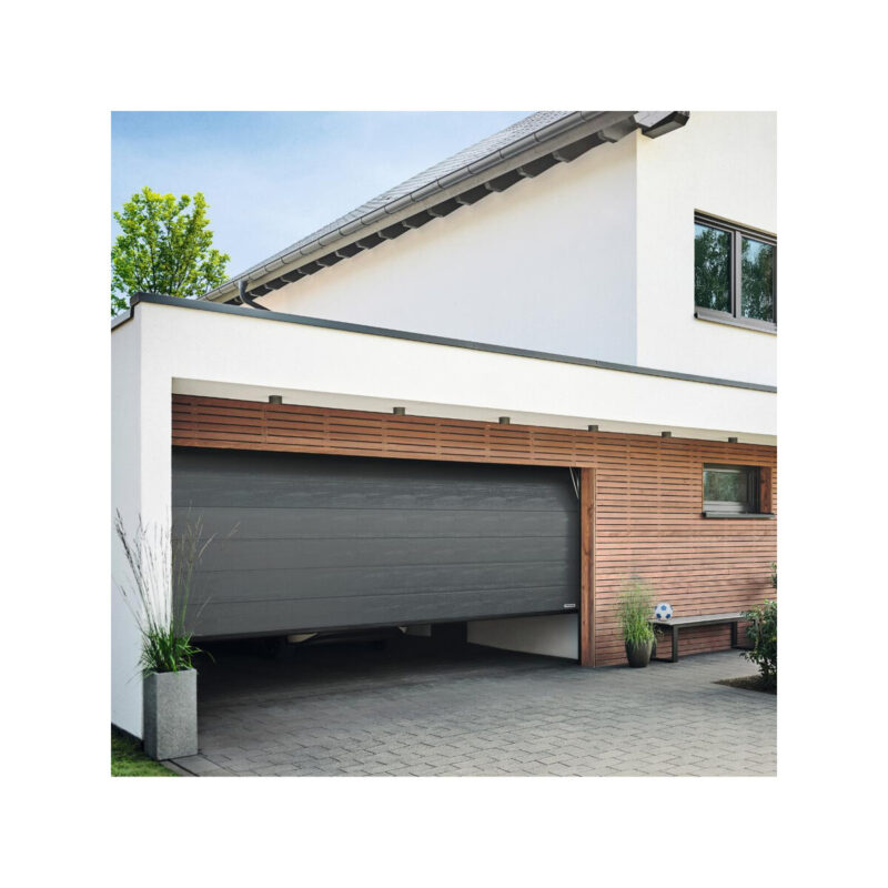 Brama garażowa segmentowa Renomatic/Hormann z napędem ProLift500-2 i szyną FS30 - przetłoczenia M Planar. Wymiar 2500x2125mm.