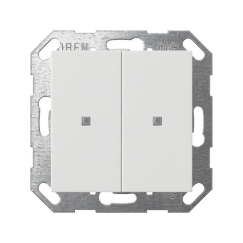 GIRA czujnik przyciskowy 2x KNX ONE System 55 czysta biel mat 517327