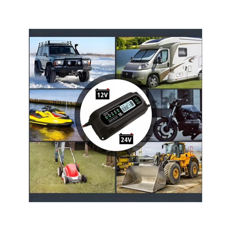 Prostownik Ładowarka Akumulatorów Samochodowy z Funkcją Naprawy 12V 24V 10A Zenwire JMD-10