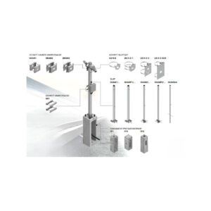 Słup ATS SKAM1/5 pod montaż kamer CCTV